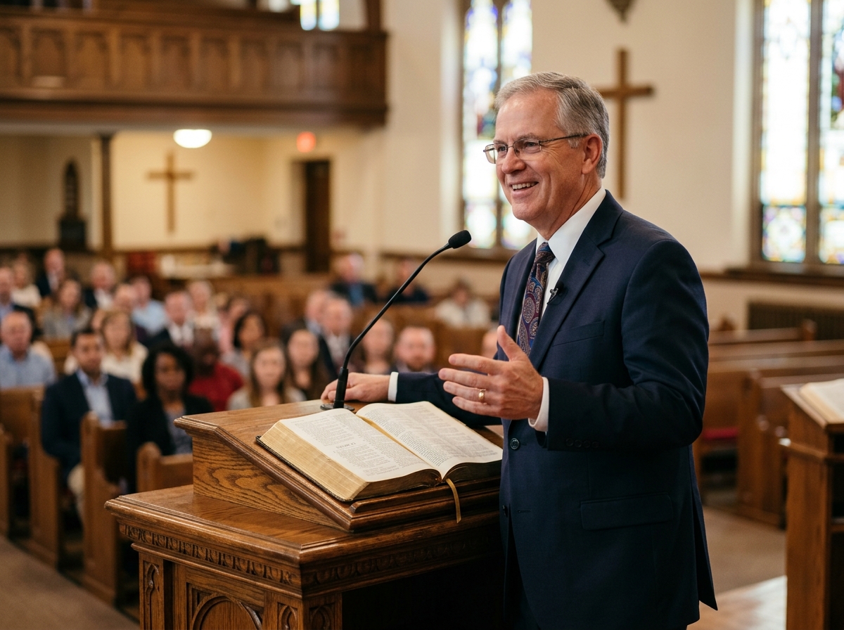 Pastor Preaching